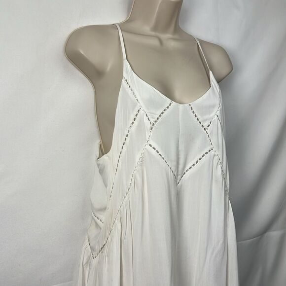 Lulus Easy Honey Ivory Slip Dress EUC size Medium - Picture 6 of 16